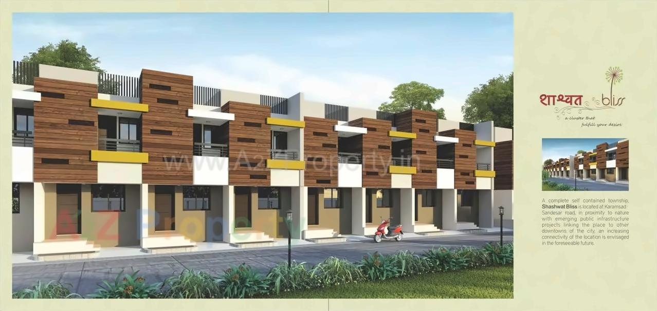 3D Elevation of real estate project Shashwat Bliss located at Karamsad, Anand, Gujarat