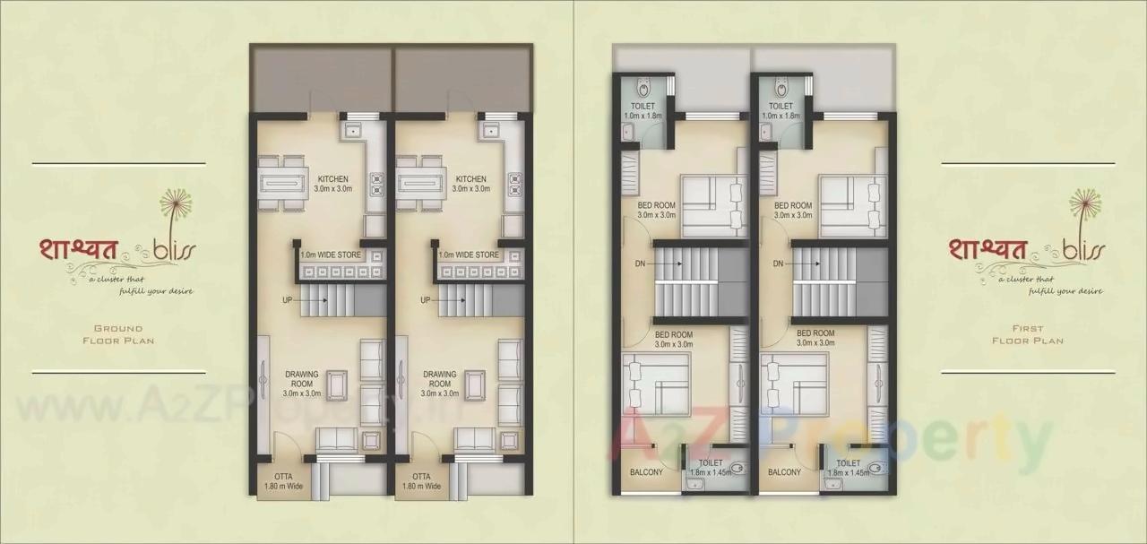 Layout of real estate project Shashwat Bliss located at Karamsad, Anand, Gujarat
