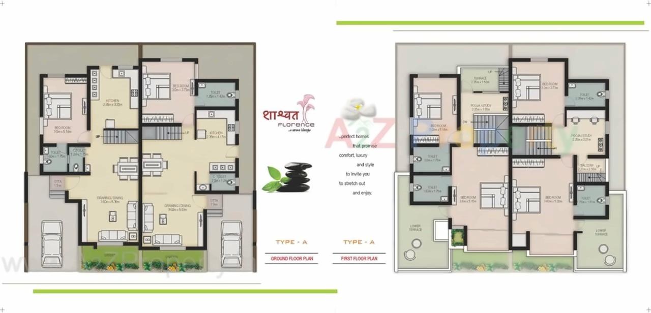 Layout of real estate project Shashwat Florence located at Karamsad, Anand, Gujarat