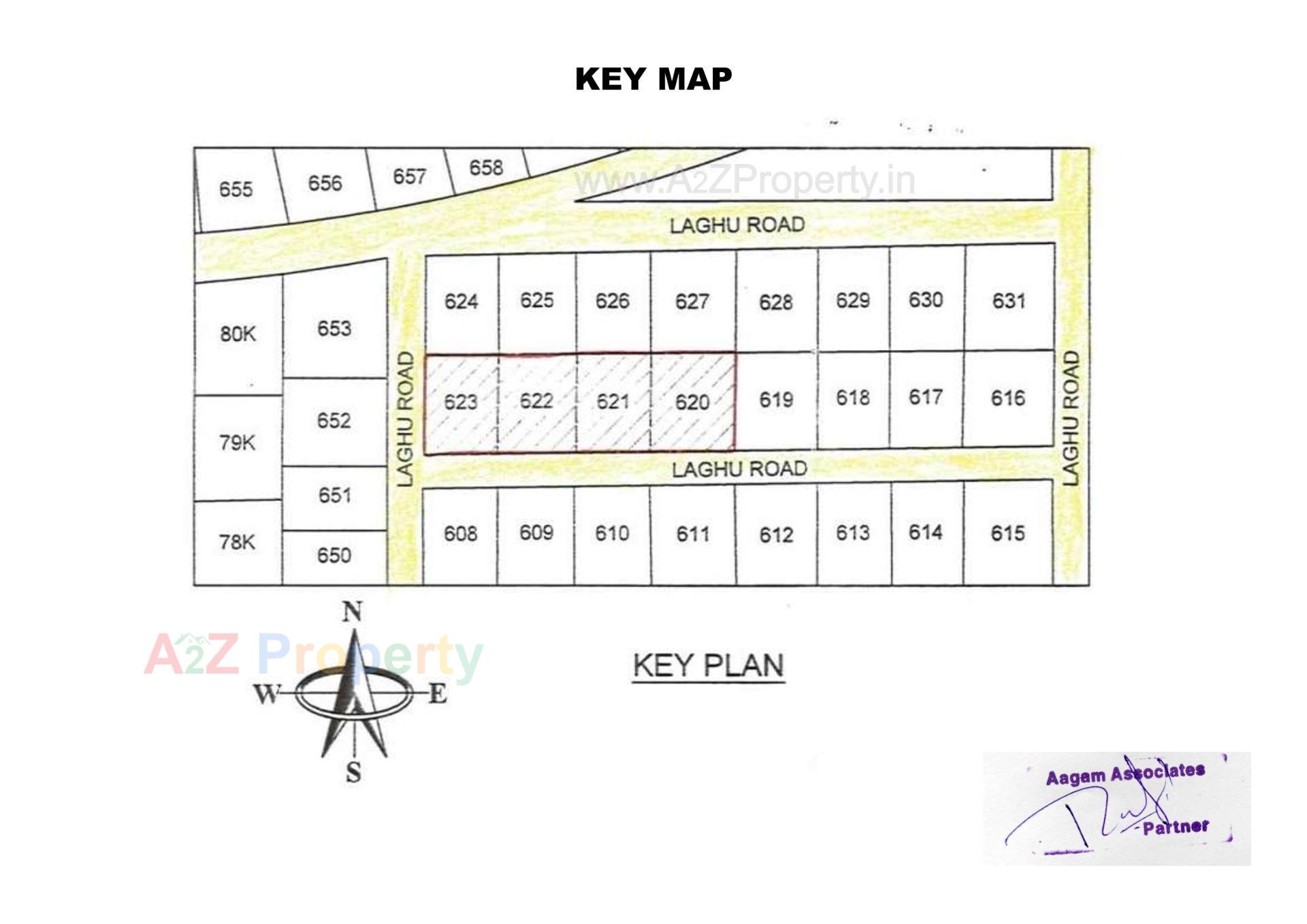 Layout of real estate project Shatak Dreams located at V-v--nagar, Anand, Gujarat