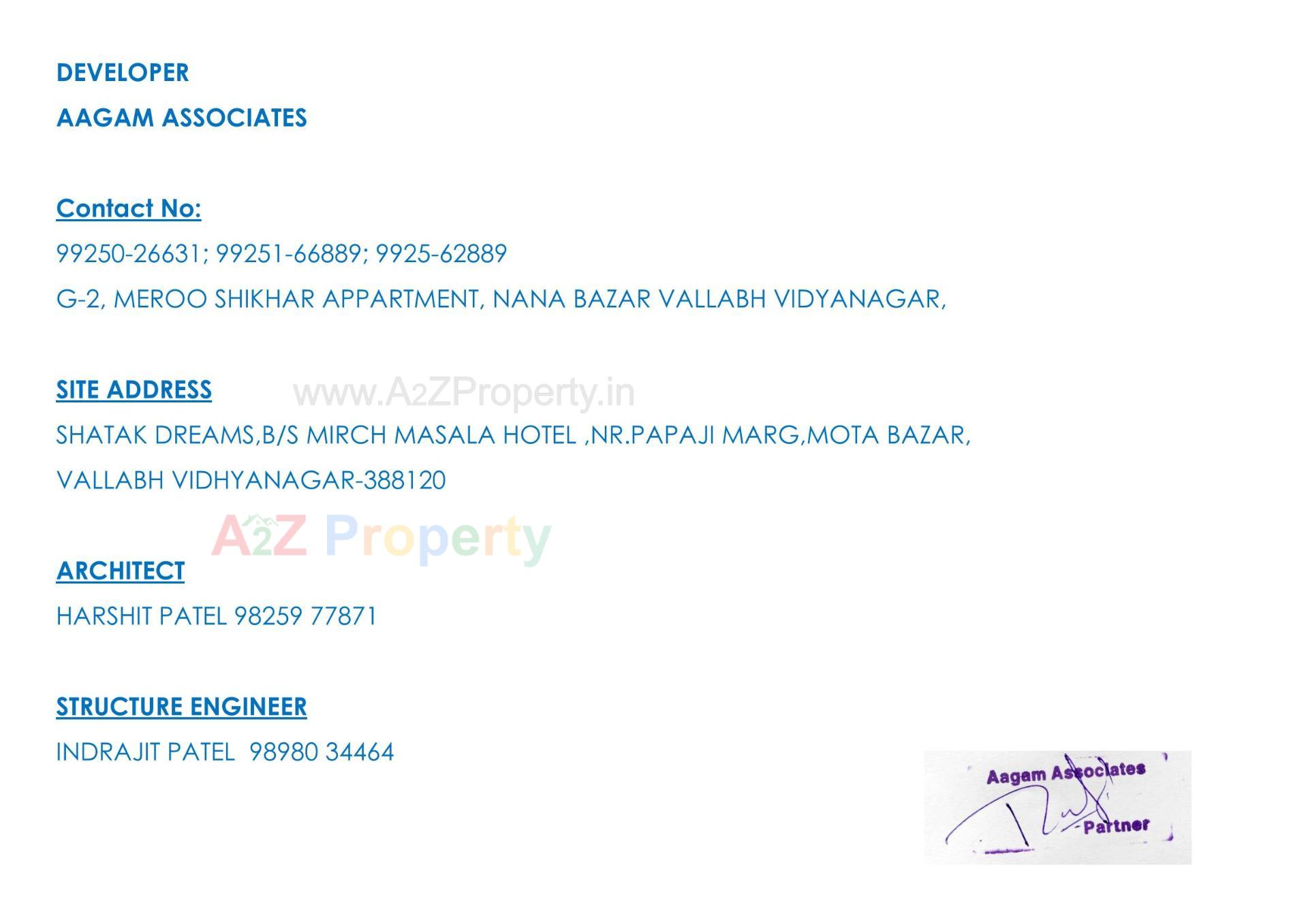  of real estate project Shatak Dreams located at V-v--nagar, Anand, Gujarat