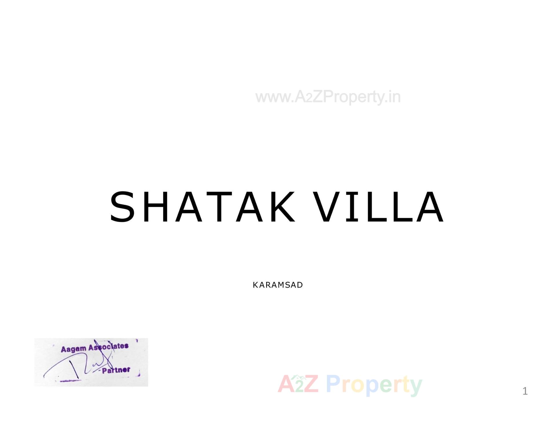  of real estate project Shatak Villa located at Karamsad, Anand, Gujarat