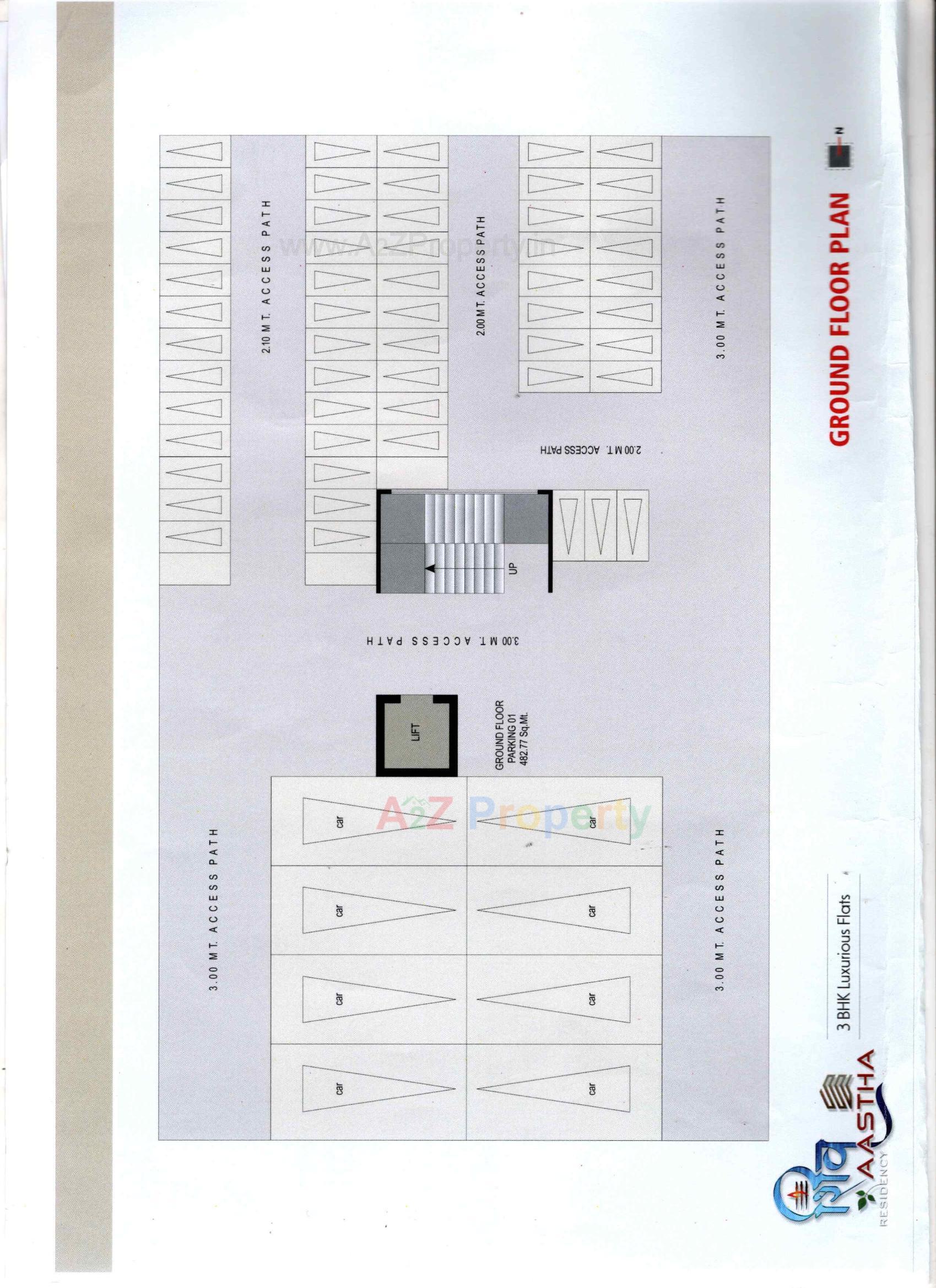 Layout of real estate project Shiv Aastha Residency located at Anand, Anand, Gujarat
