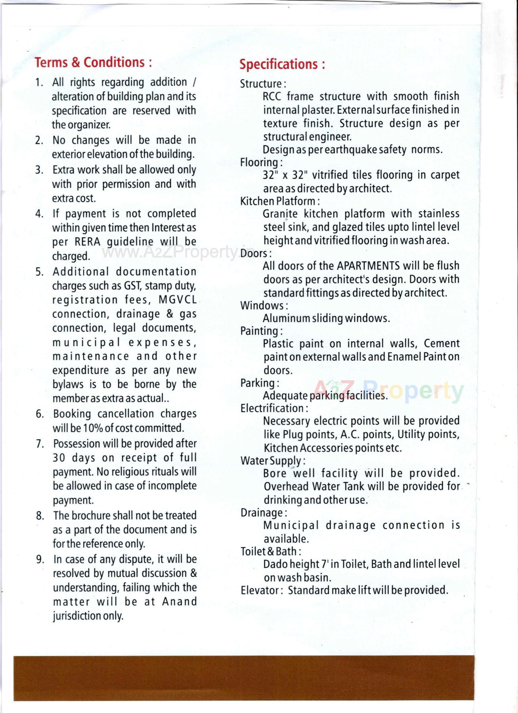  of real estate project Shiv Aastha Residency located at Anand, Anand, Gujarat