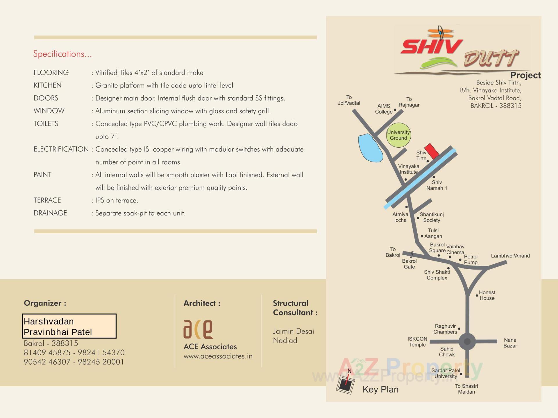  of real estate project Shiv Dutt located at Bakrol, Anand, Gujarat