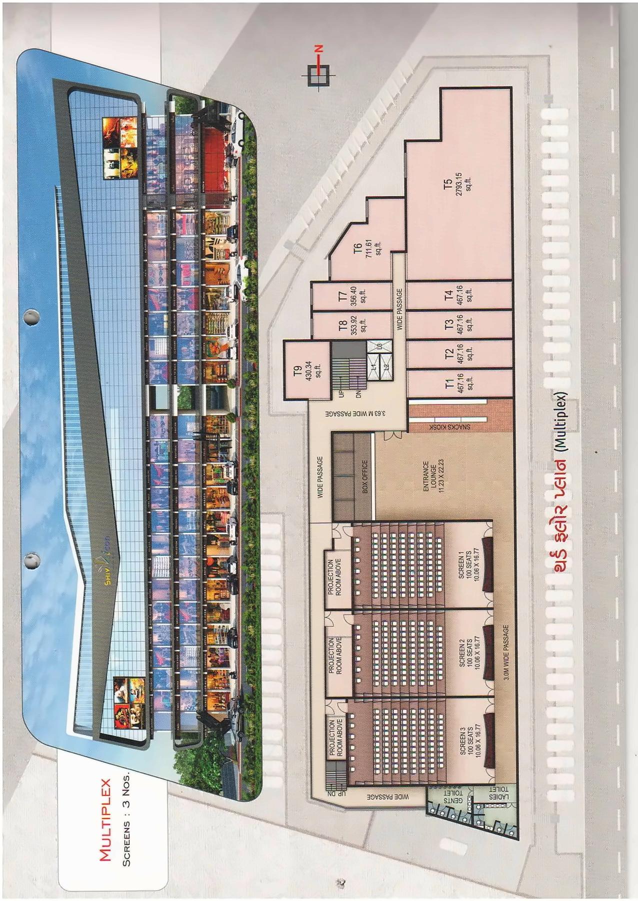 Layout of real estate project Shiv Icon located at Borsad, Anand, Gujarat