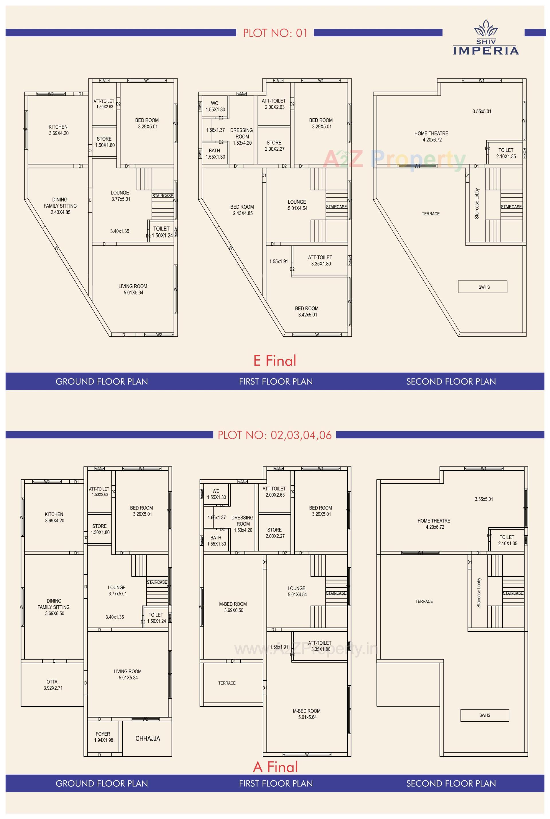 Layout of real estate project Shiv Imperia located at Bakrol, Anand, Gujarat