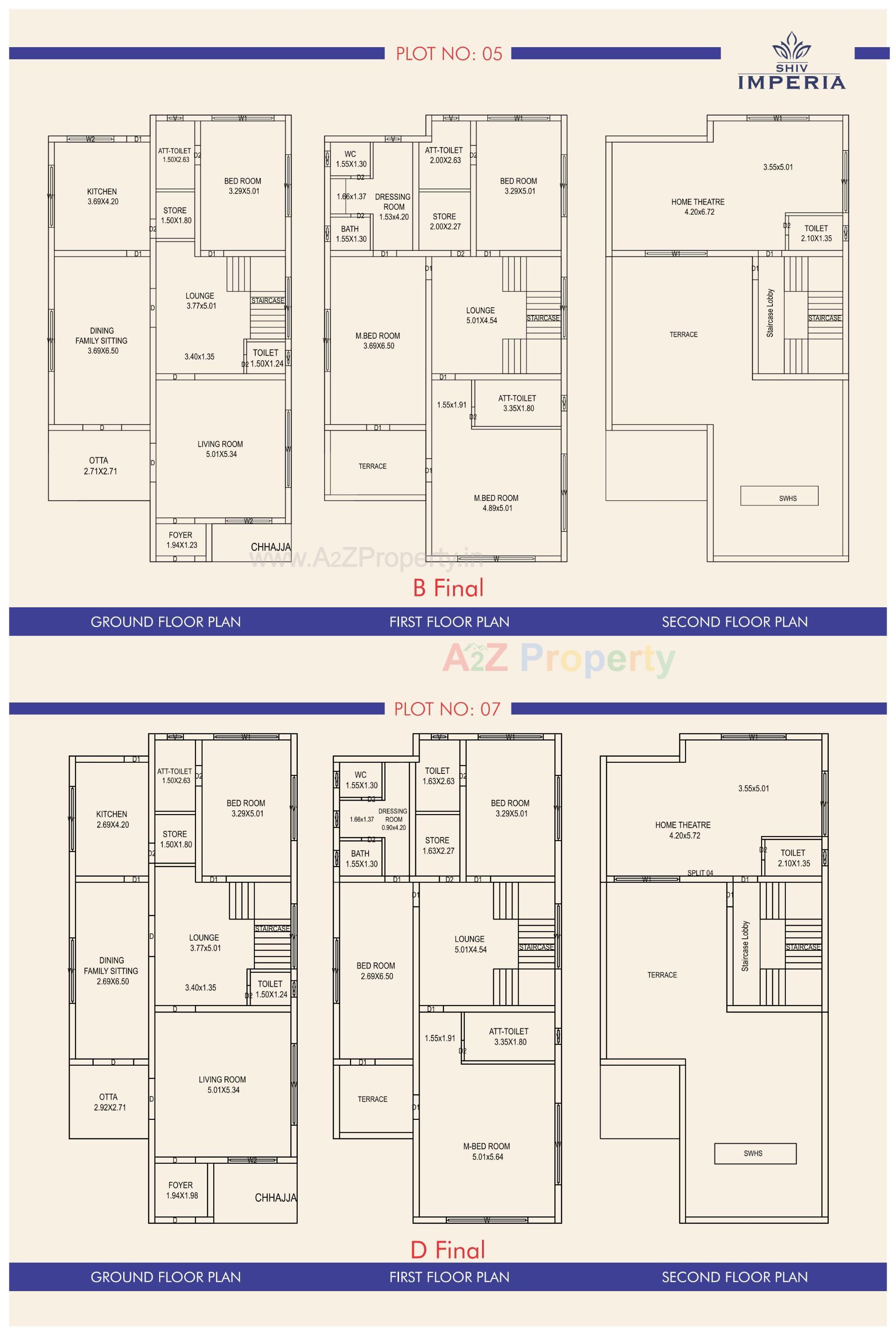 Layout of real estate project Shiv Imperia located at Bakrol, Anand, Gujarat