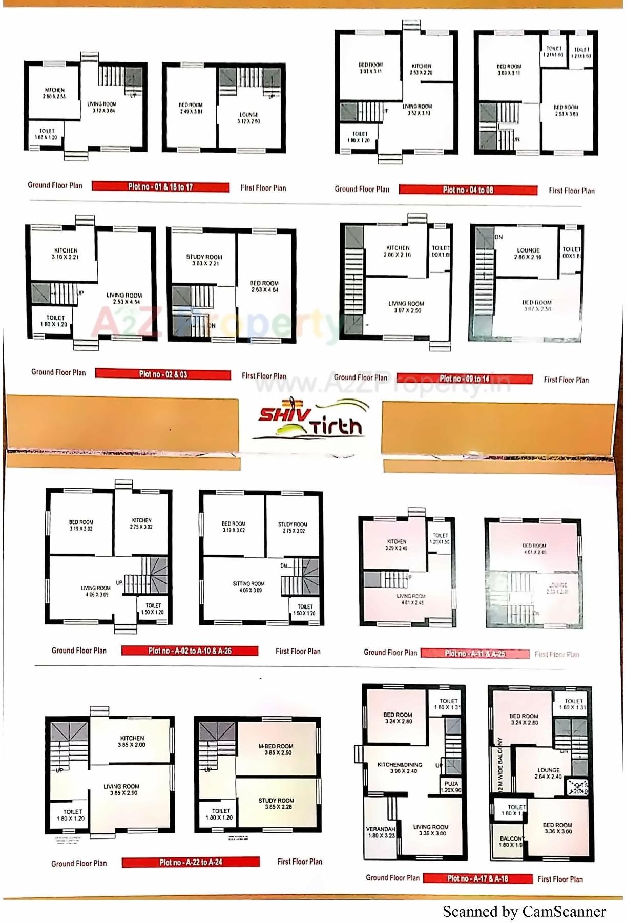 Layout of real estate project Shiv Tirth located at Bakrol, Anand, Gujarat