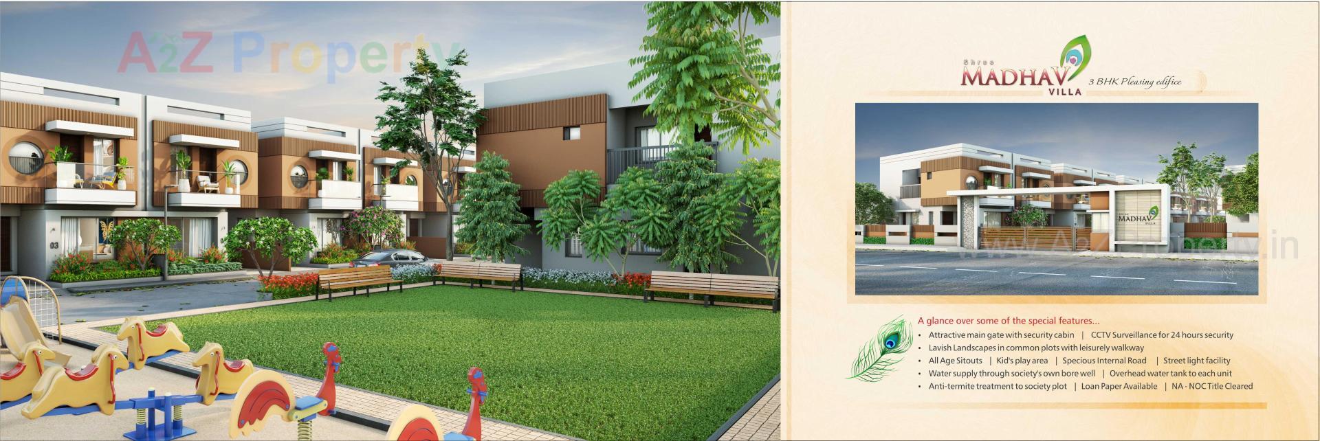 3D Elevation of real estate project Shree Madhav Villa located at Karamsad, Anand, Gujarat