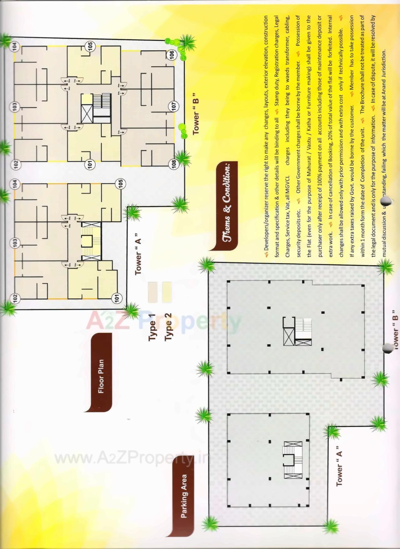 Layout of real estate project Shree Yogi Pujan located at Anand, Anand, Gujarat