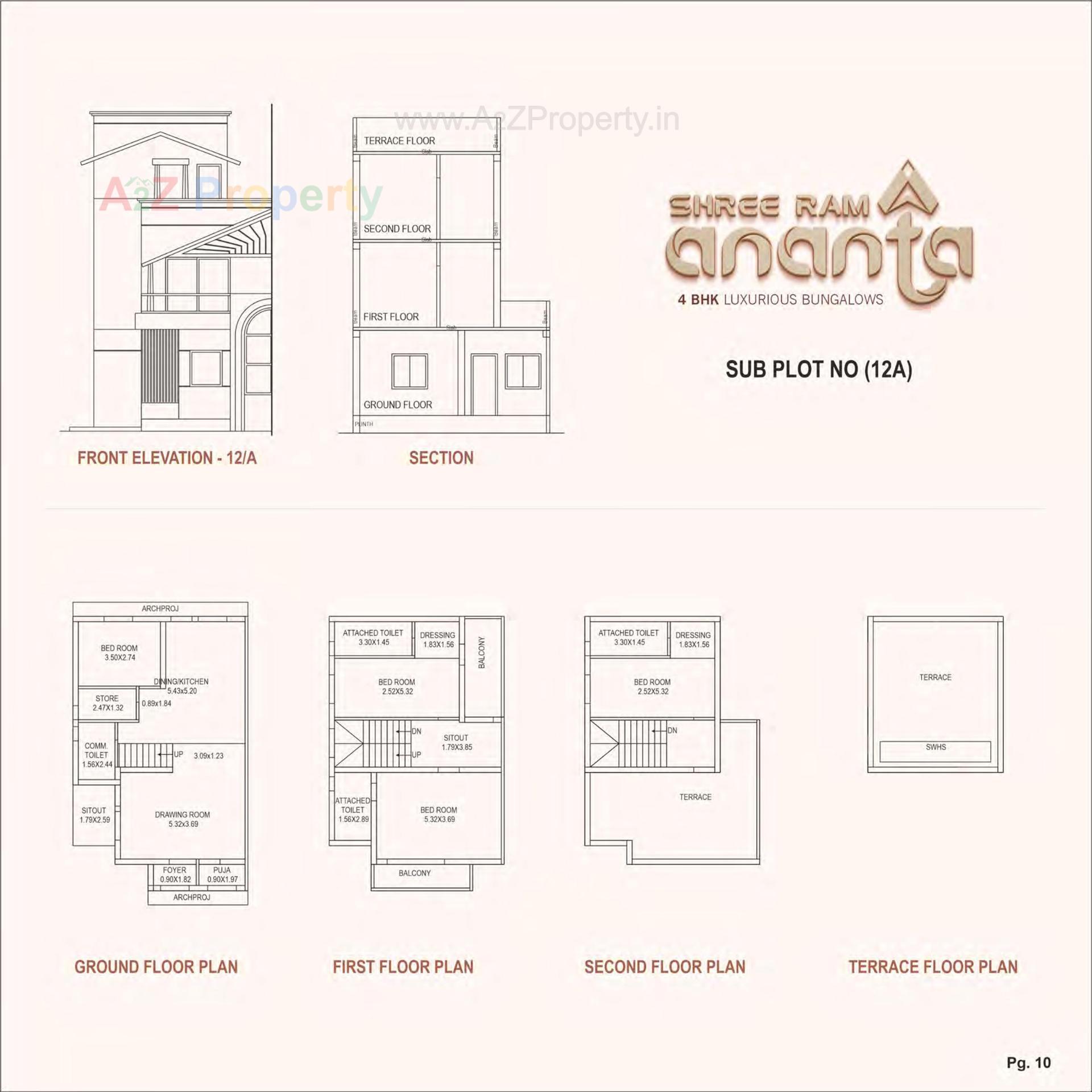 Layout of real estate project Shri Ram Ananta located at Karamsad, Anand, Gujarat