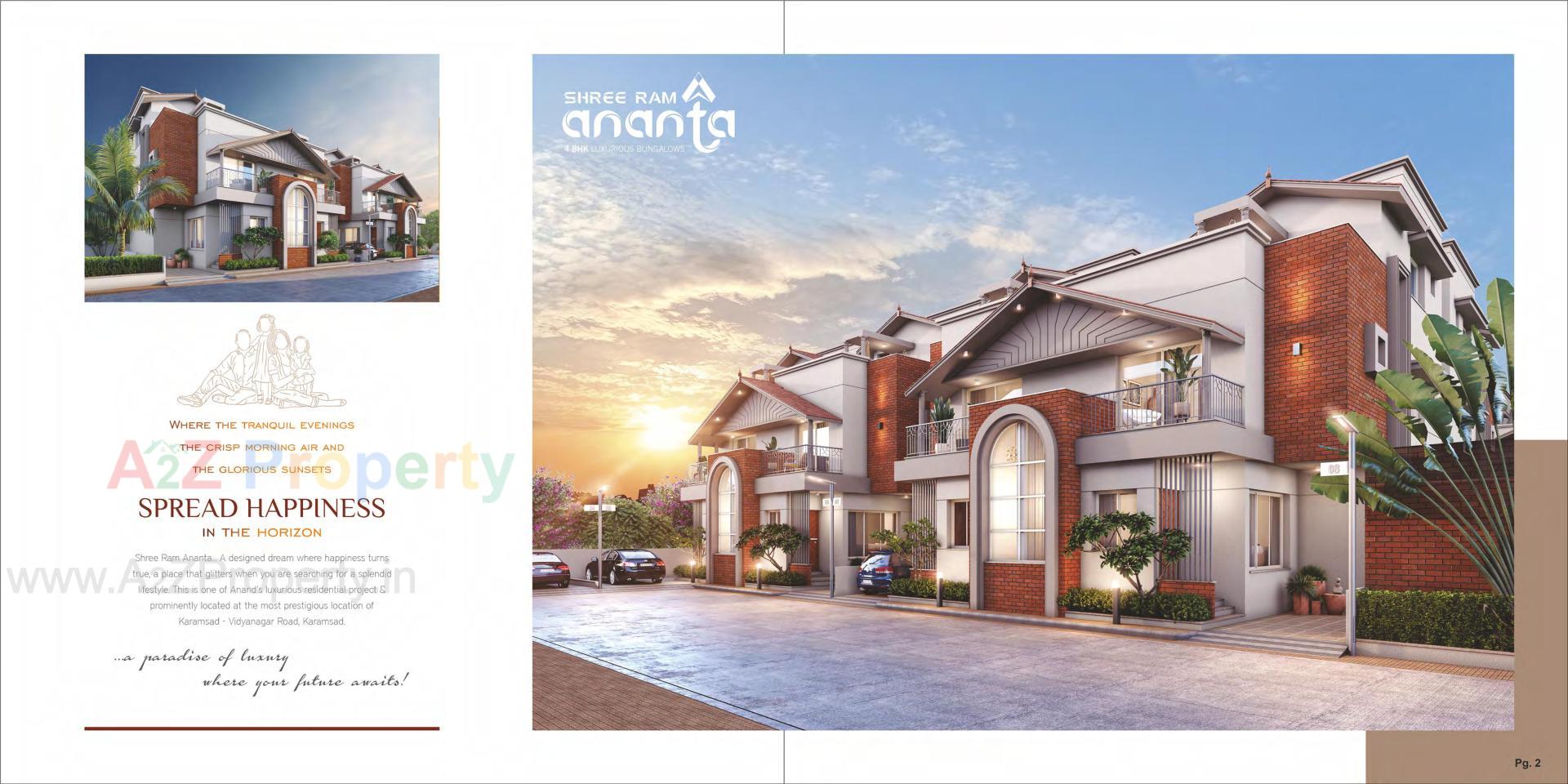 3D Elevation of real estate project Shri Ram Ananta located at Karamsad, Anand, Gujarat
