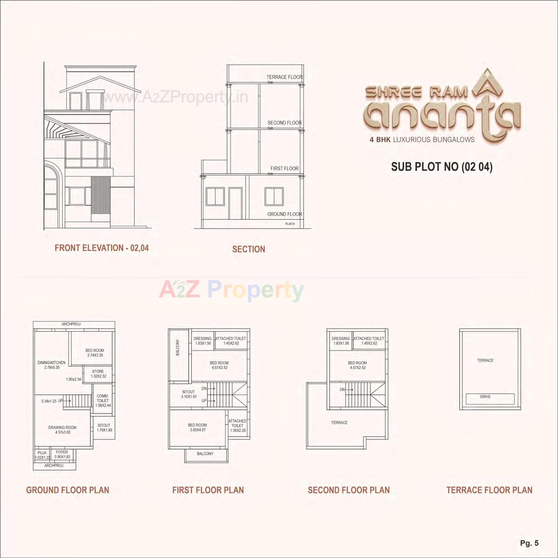 Layout of real estate project Shri Ram Ananta located at Karamsad, Anand, Gujarat