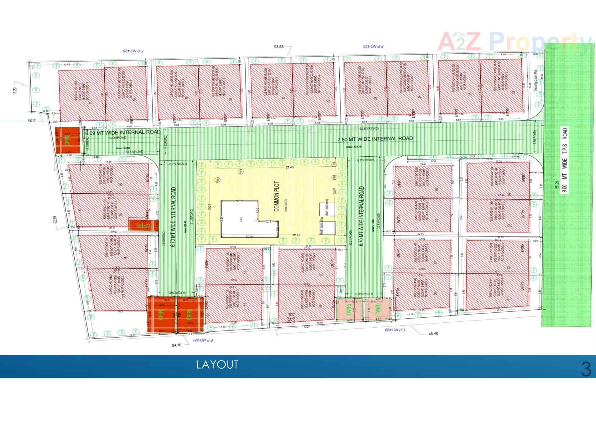 Layout of real estate project Shri Ram Elegance located at Anand, Anand, Gujarat