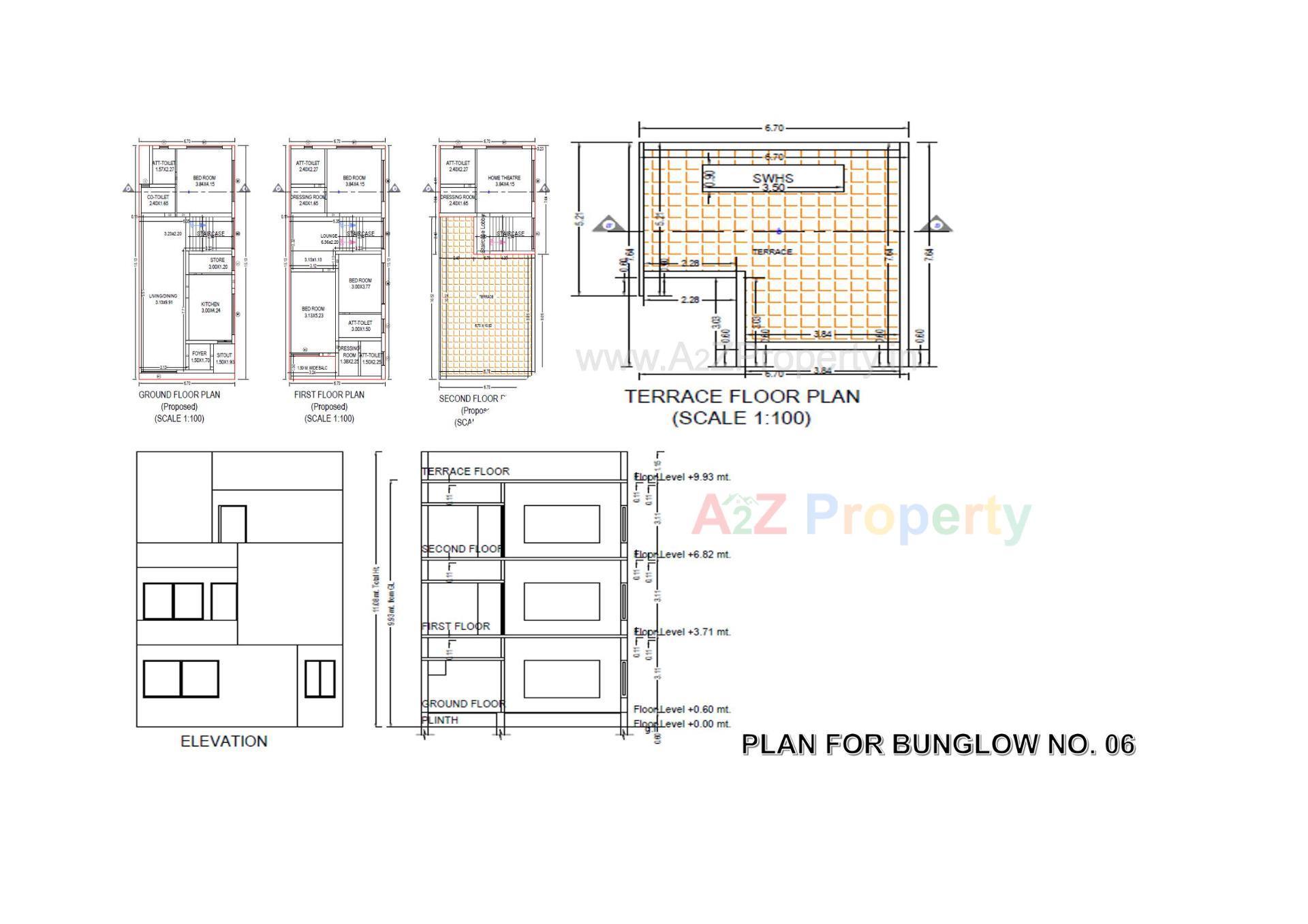 Layout of real estate project Shri Ram Villa located at Karamsad, Anand, Gujarat