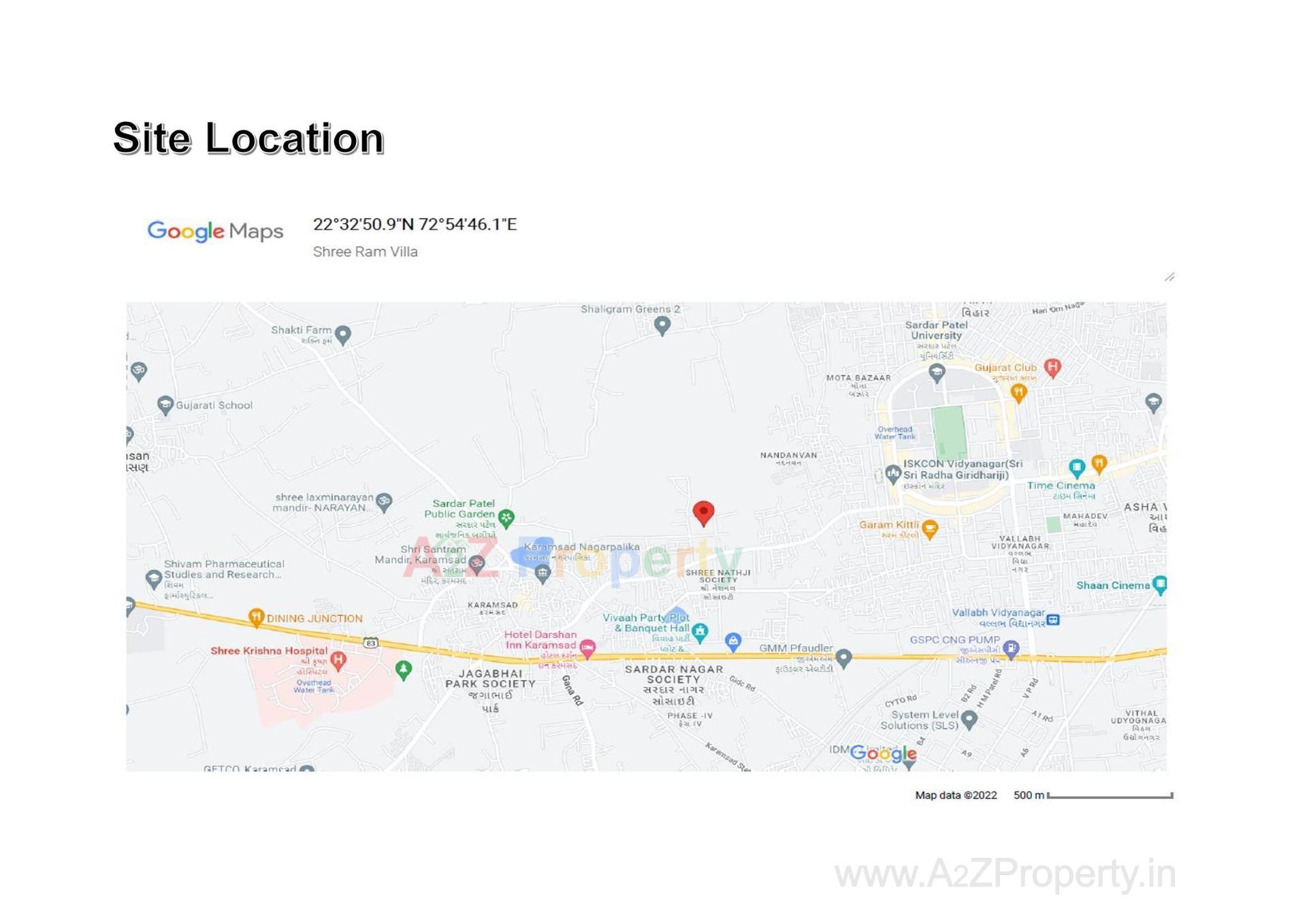  of real estate project Shri Ram Villa located at Karamsad, Anand, Gujarat