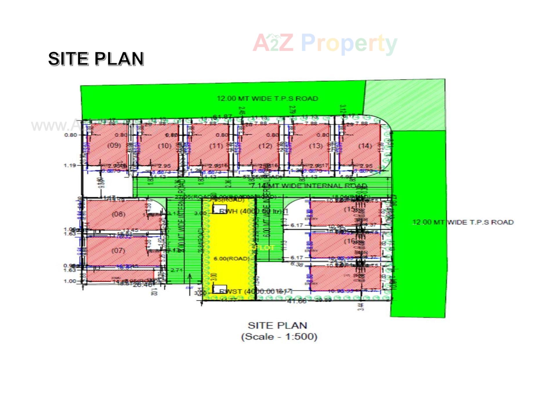 Layout of real estate project Shri Ram Villa located at Karamsad, Anand, Gujarat