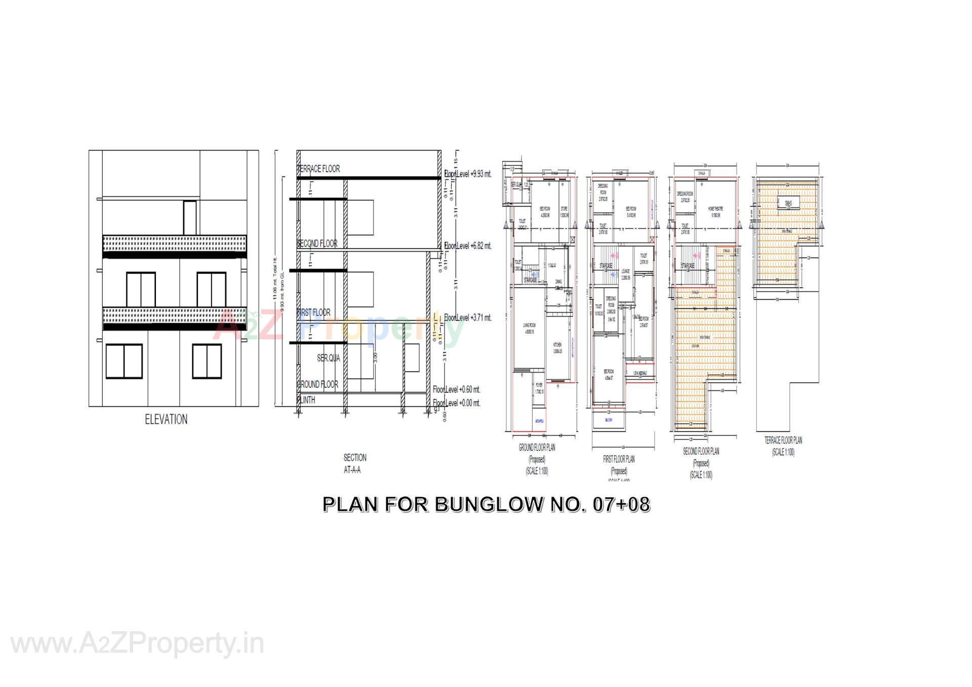 Layout of real estate project Shri Ram Villa located at Karamsad, Anand, Gujarat