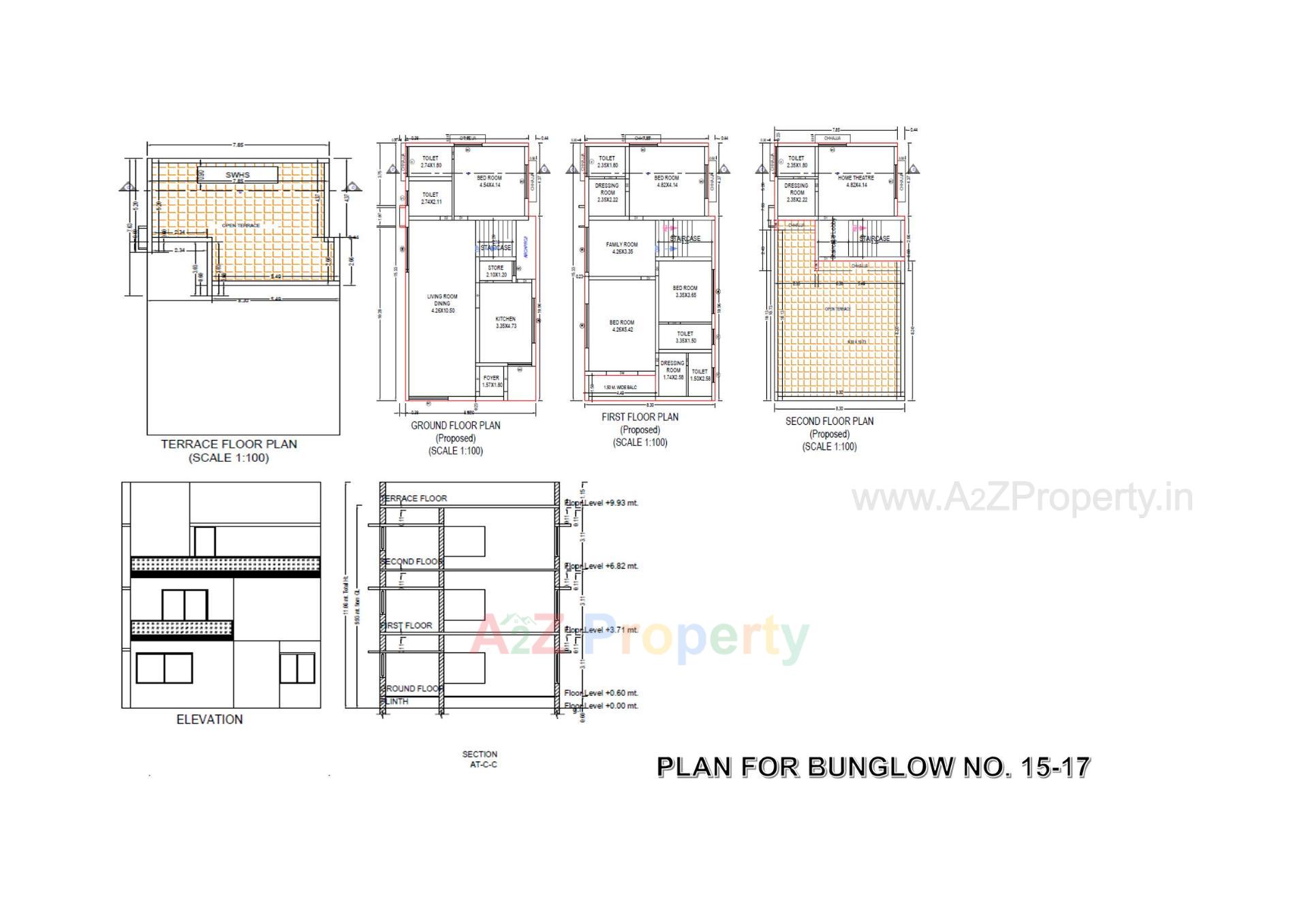 Layout of real estate project Shri Ram Villa located at Karamsad, Anand, Gujarat