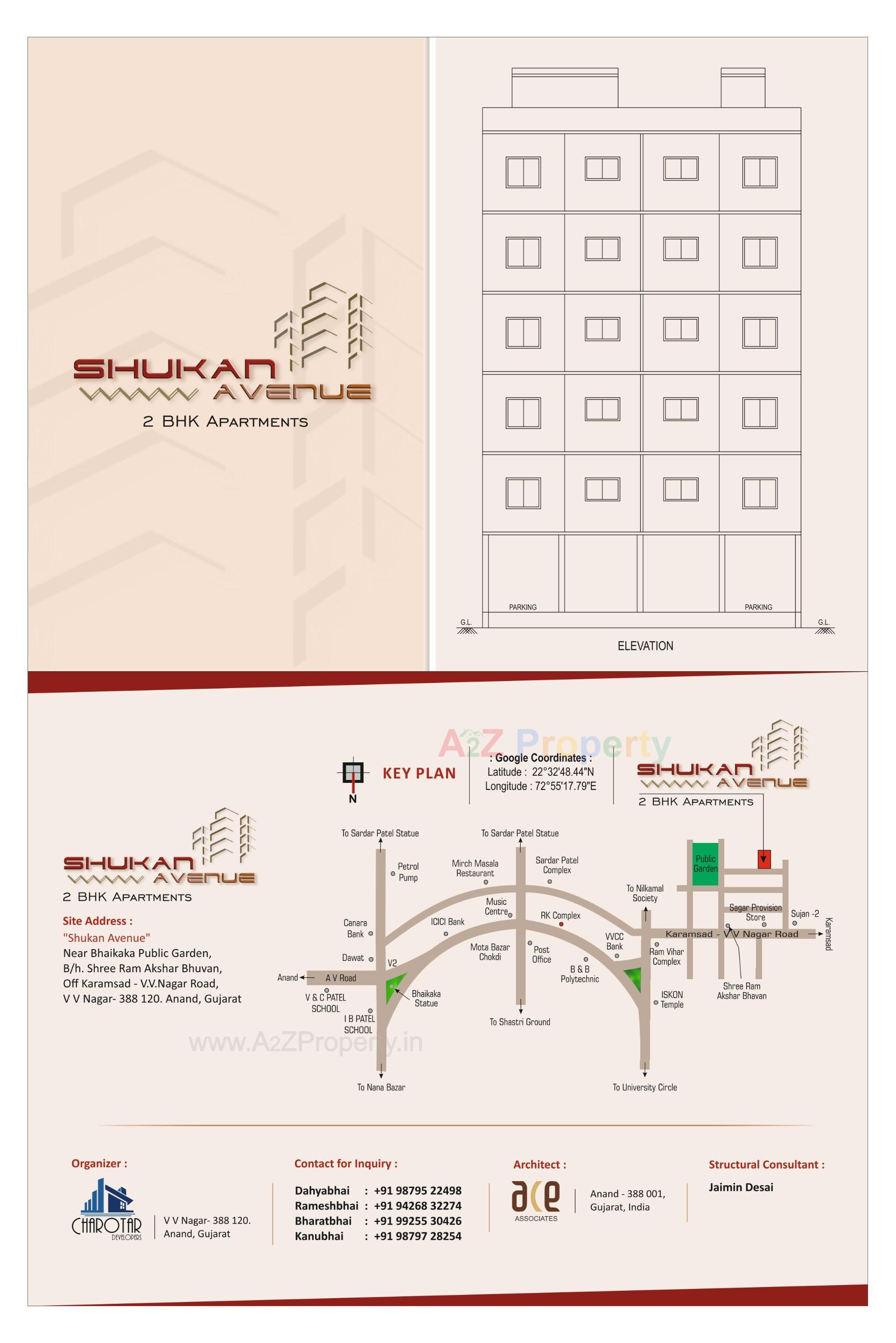  of real estate project Shukan Avenue located at Vallabh-vidhyanagar, Anand, Gujarat