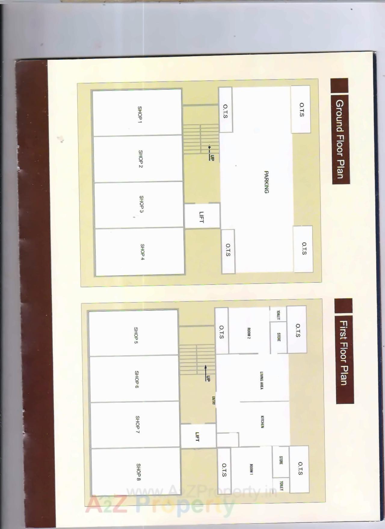 Layout of real estate project Square One located at Vallabh-vidhyanagar, Anand, Gujarat