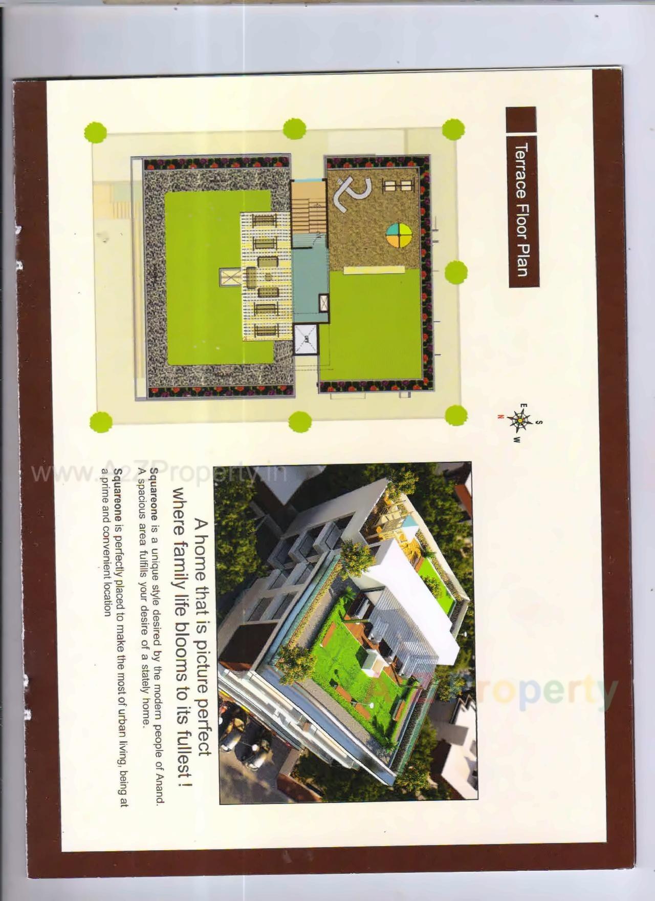 Layout of real estate project Square One located at Vallabh-vidhyanagar, Anand, Gujarat