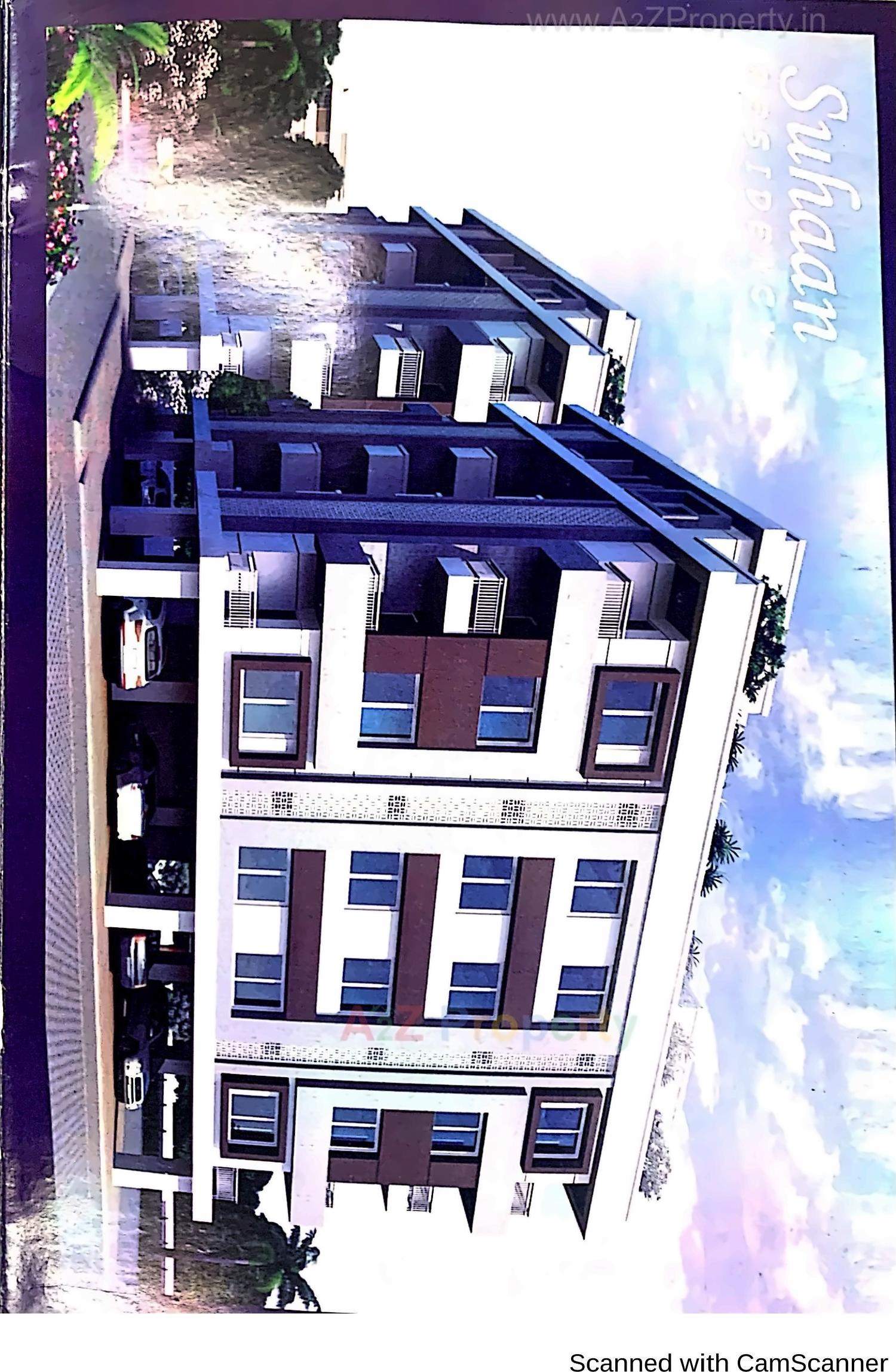 3D Elevation of real estate project Suhaan Residency located at Anand, Anand, Gujarat