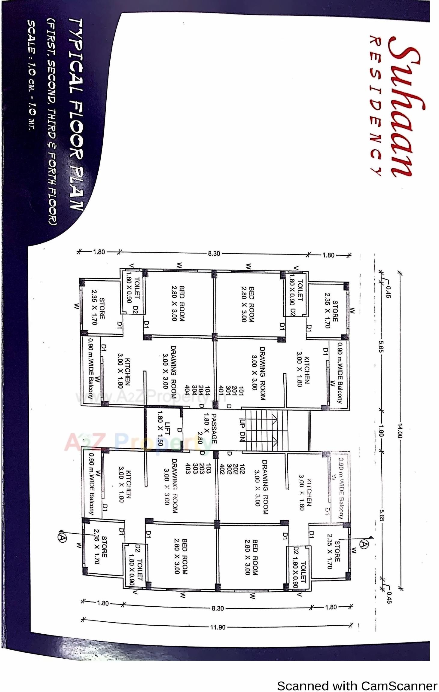 Layout of real estate project Suhaan Residency located at Anand, Anand, Gujarat