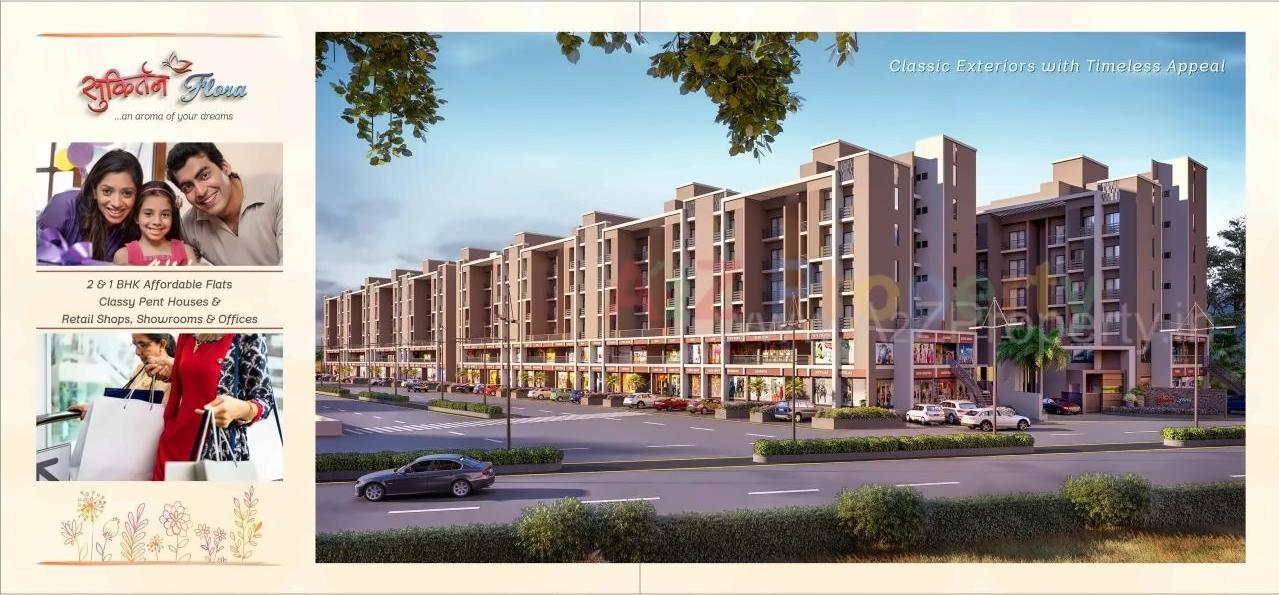 3D Elevation of real estate project Sukirtan Flora located at Karamsad, Anand, Gujarat