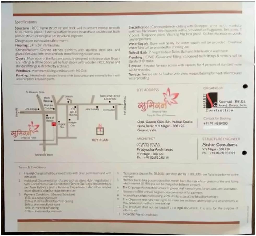  of real estate project Sumiran Shops   Flats located at Vallabh-vidhyanagar, Anand, Gujarat