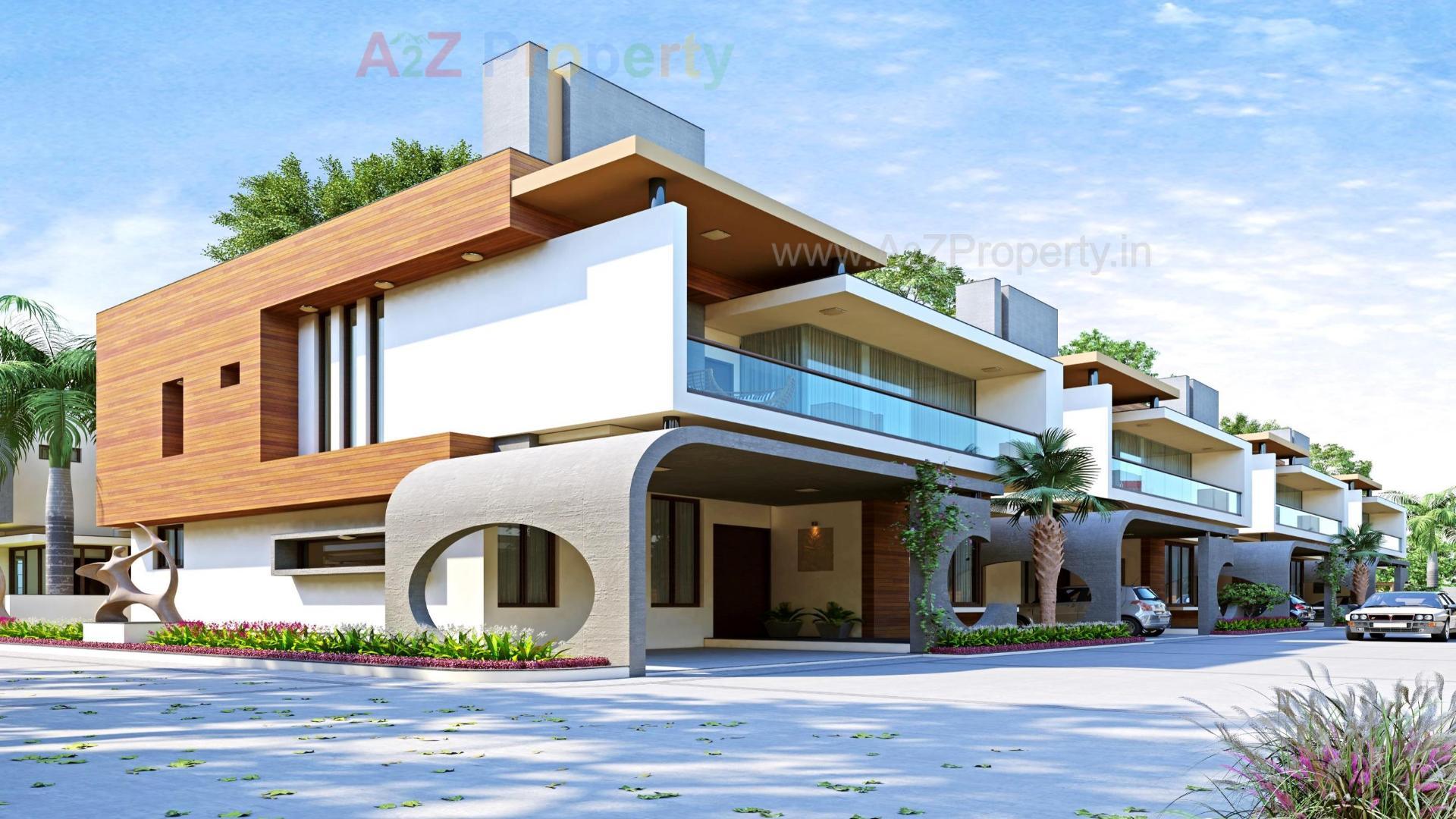 3D Elevation of real estate project Surya Villaza located at Bakrol, Anand, Gujarat