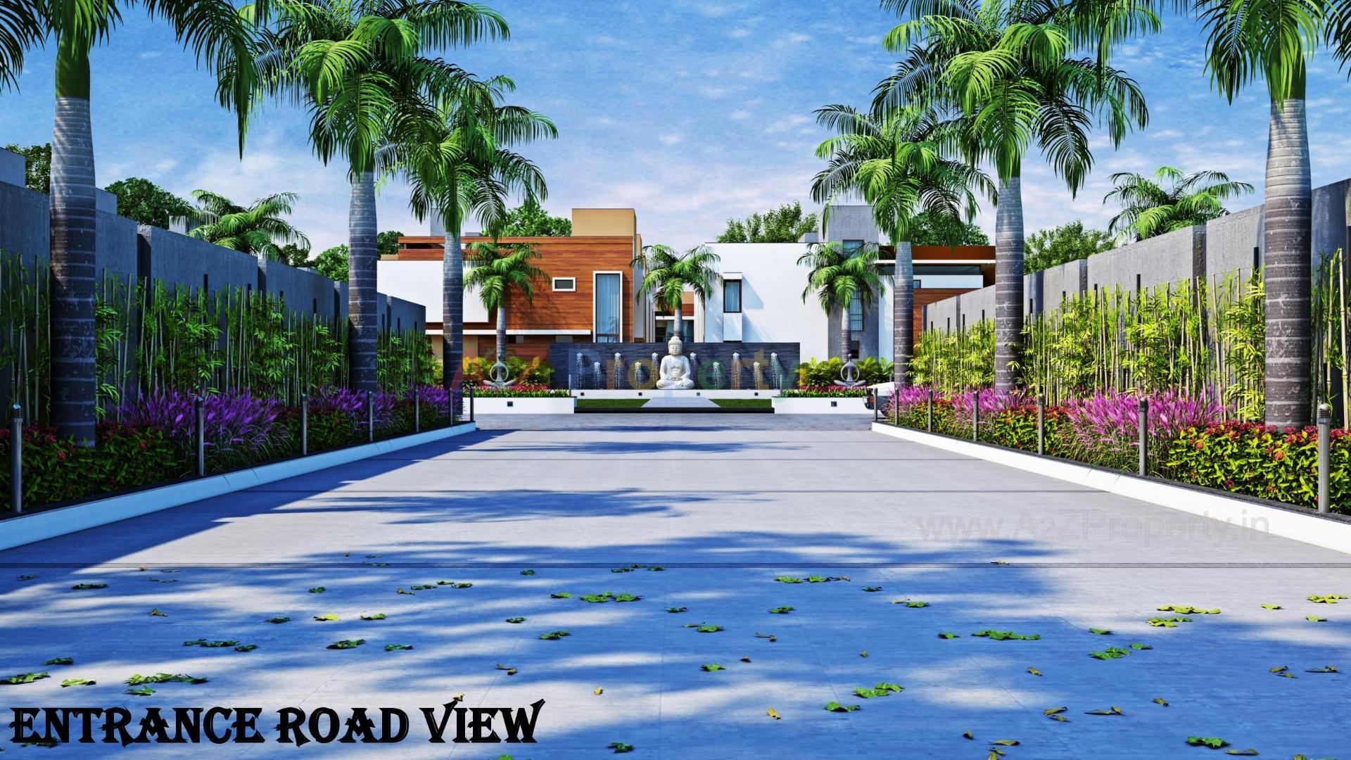3D Elevation of real estate project Surya Villaza located at Bakrol, Anand, Gujarat