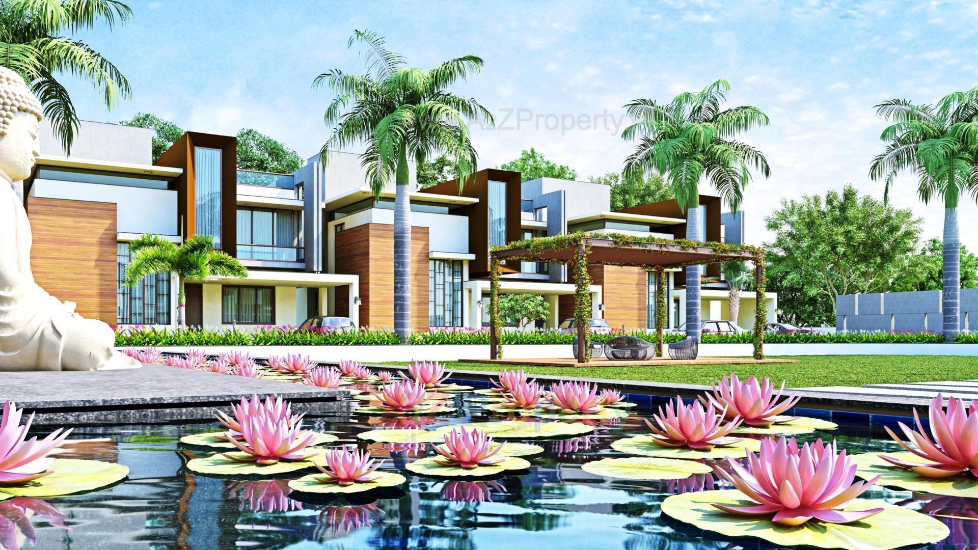 3D Elevation of real estate project Surya Villaza located at Bakrol, Anand, Gujarat