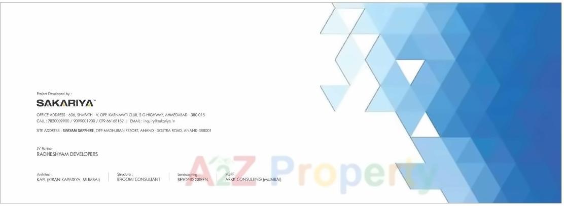  of real estate project Svayam Symphony   Svayam Sapphire located at Karamsad, Anand, Gujarat