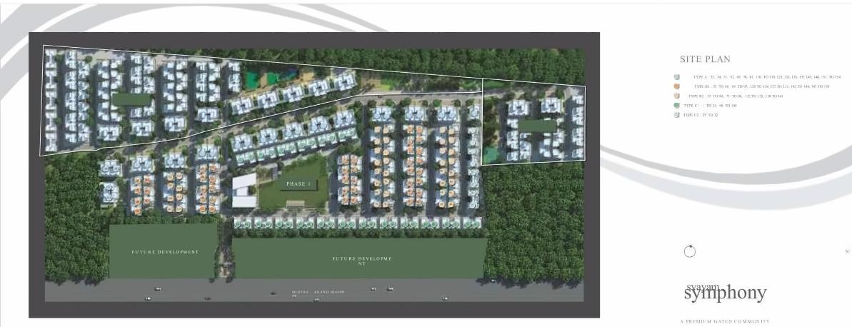 Layout of real estate project Svayam Symphony   Svayam Sapphire located at Karamsad, Anand, Gujarat