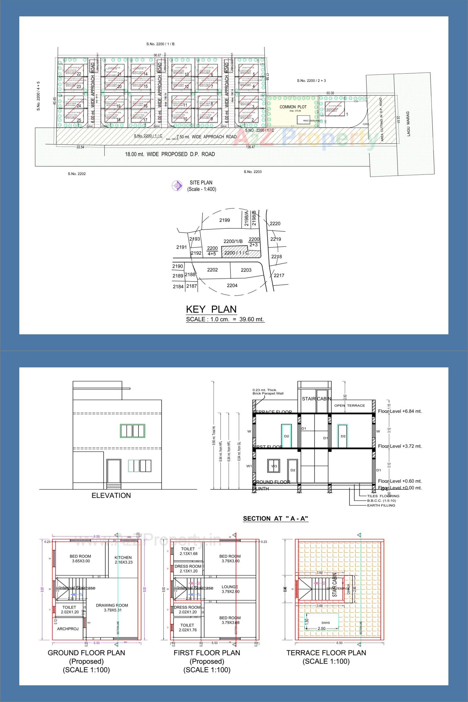 Layout of real estate project Tanush Flora located at Anand, Anand, Gujarat