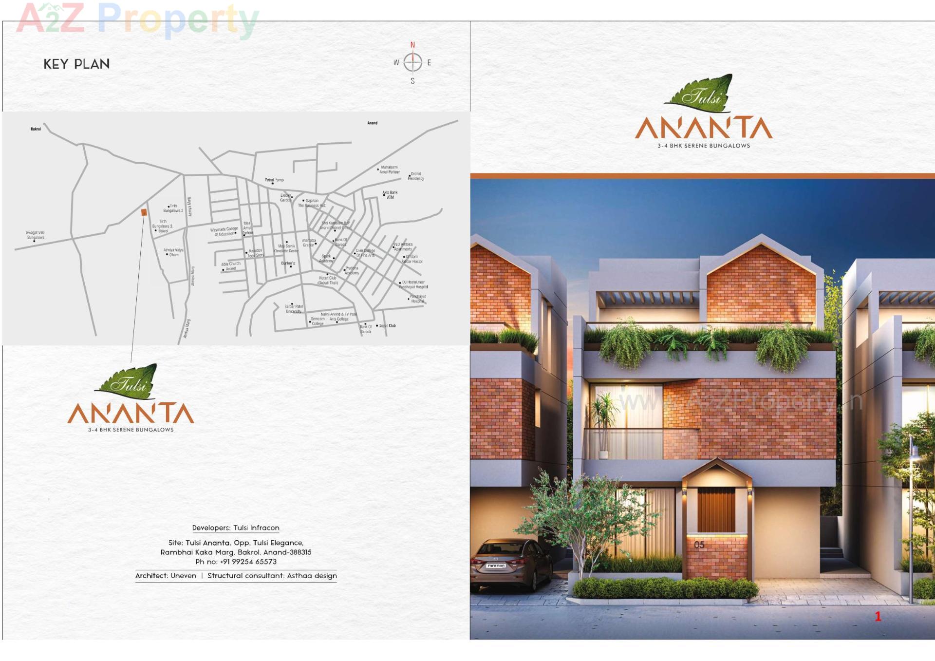  of real estate project Tulsi Ananta located at Bakrol, Anand, Gujarat