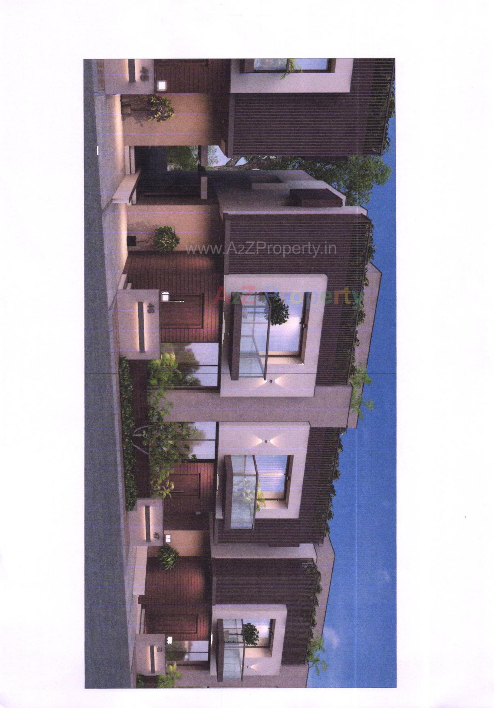 3D Elevation of real estate project Tulsi Ram located at Bakrol, Anand, Gujarat