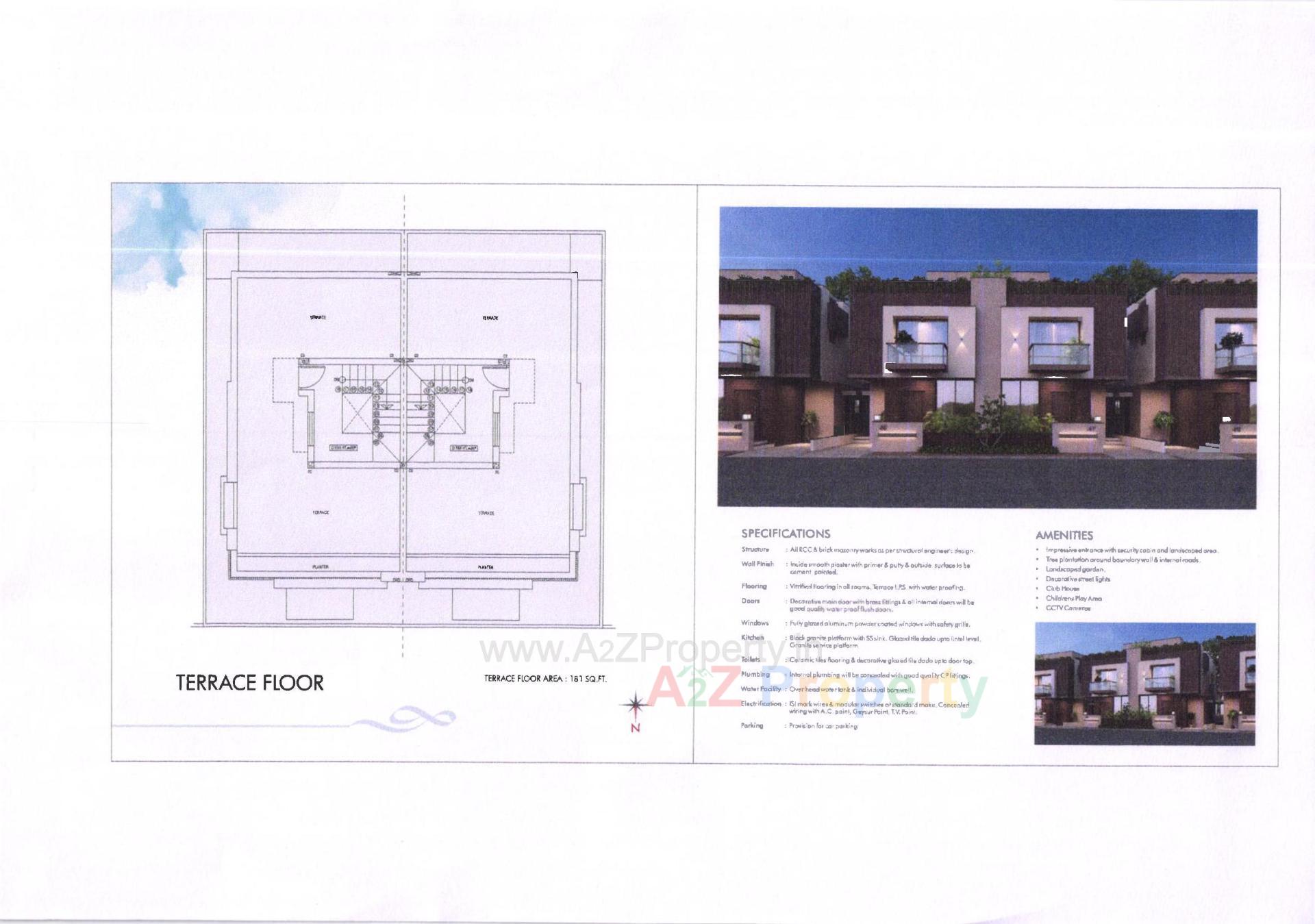 Layout of real estate project Tulsi Ram located at Bakrol, Anand, Gujarat