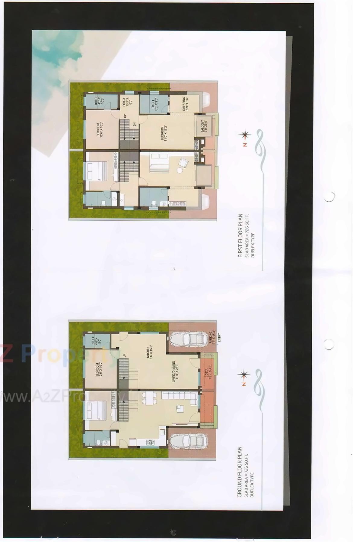 Layout of real estate project Tulsi Ram located at Bakrol, Anand, Gujarat