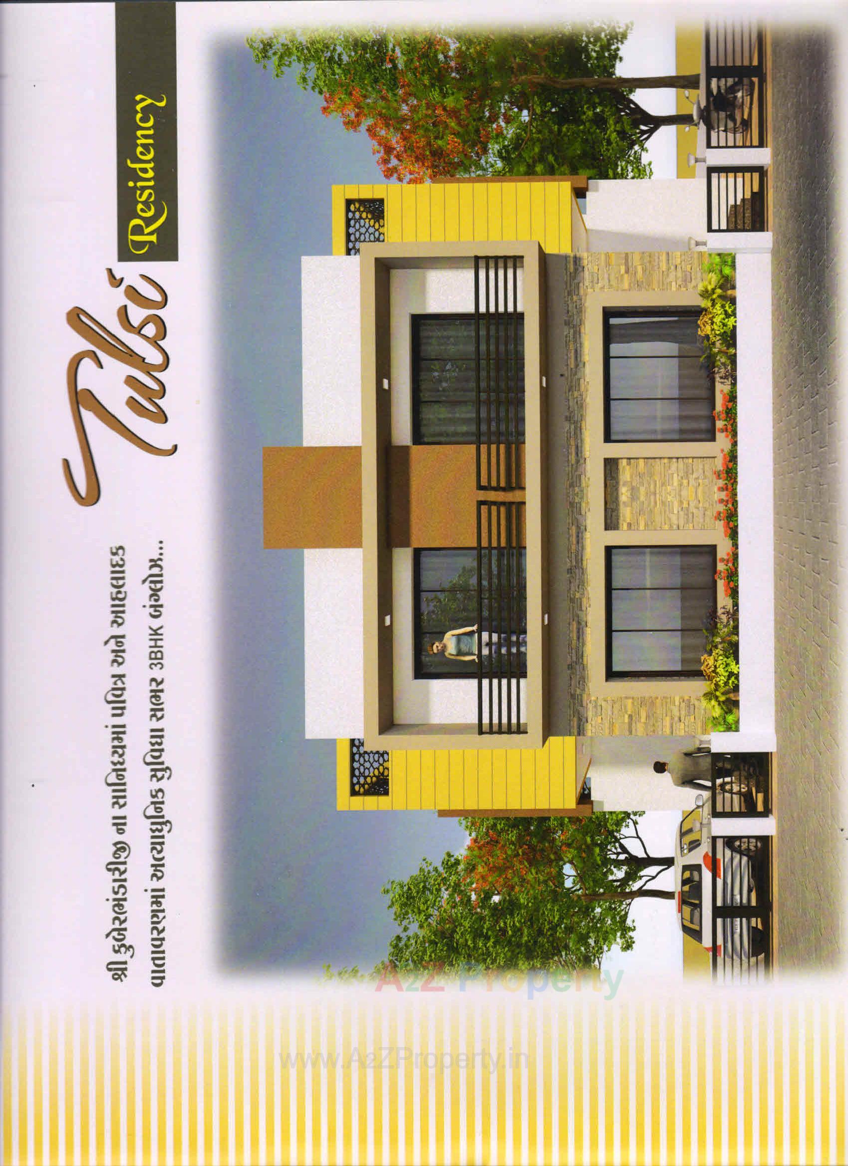 Layout of real estate project Tulsi Residency located at Umreth, Anand, Gujarat