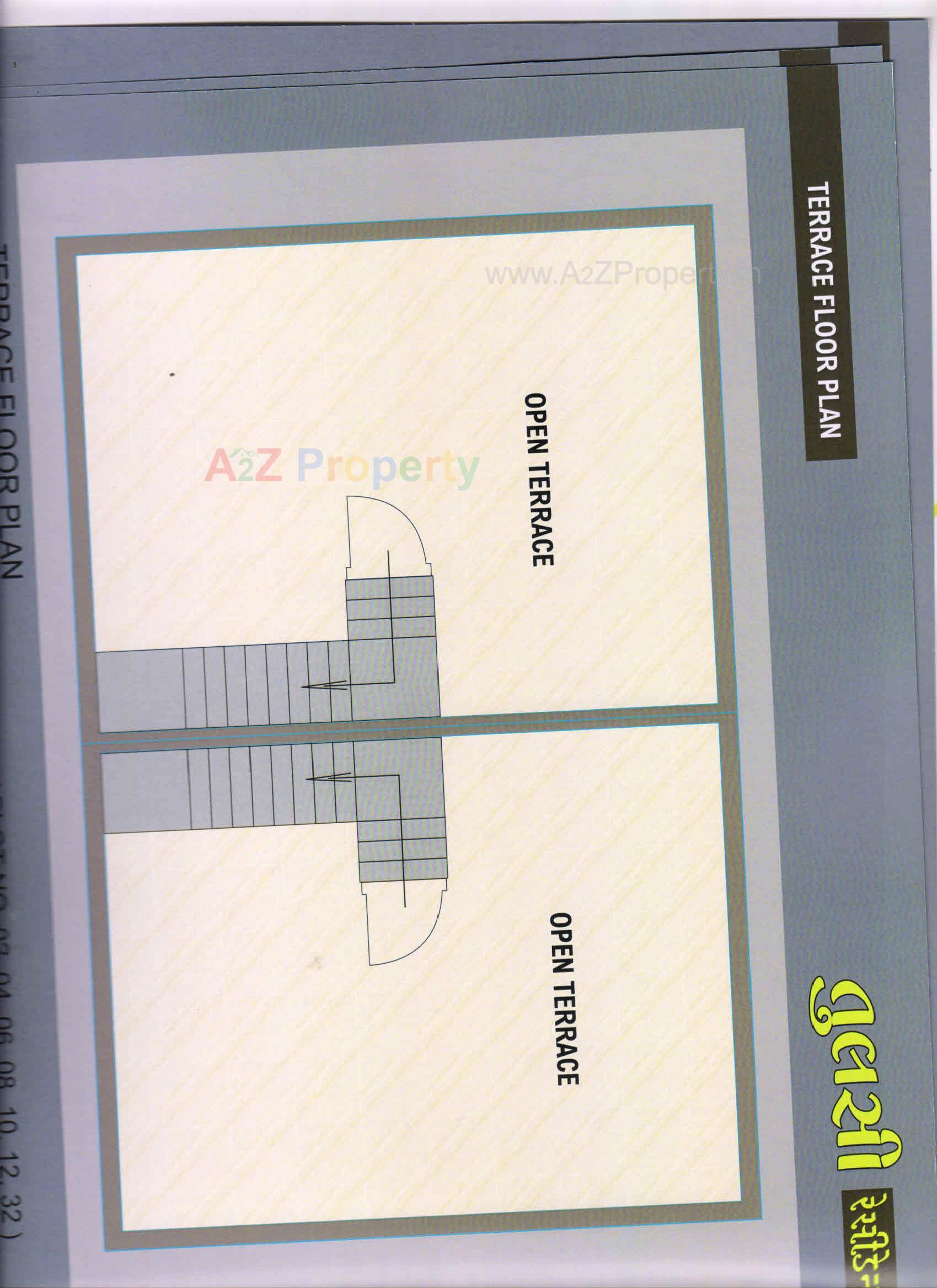 Layout of real estate project Tulsi Residency located at Umreth, Anand, Gujarat