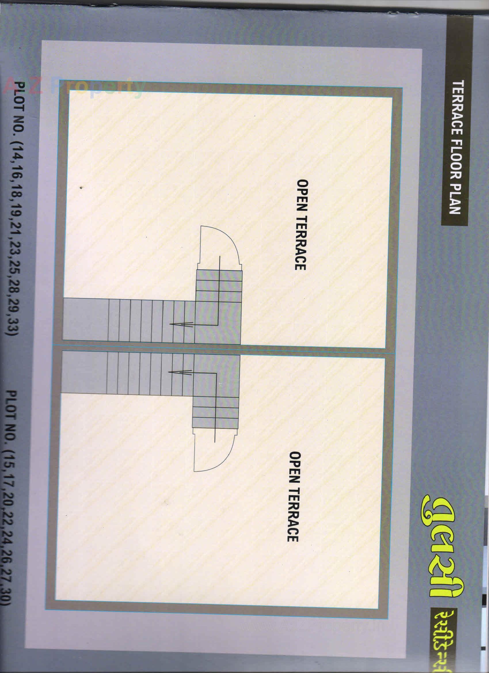 Layout of real estate project Tulsi Residency located at Umreth, Anand, Gujarat