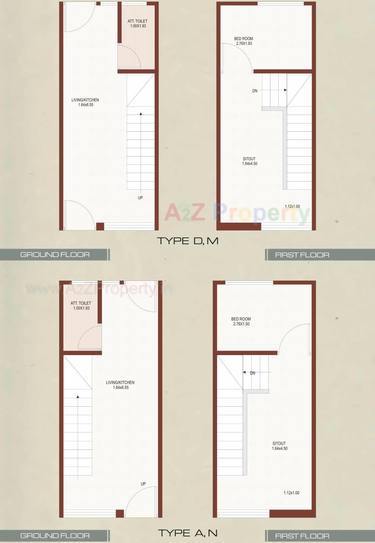 Layout of real estate project Utsav Park located at Umreth, Anand, Gujarat
