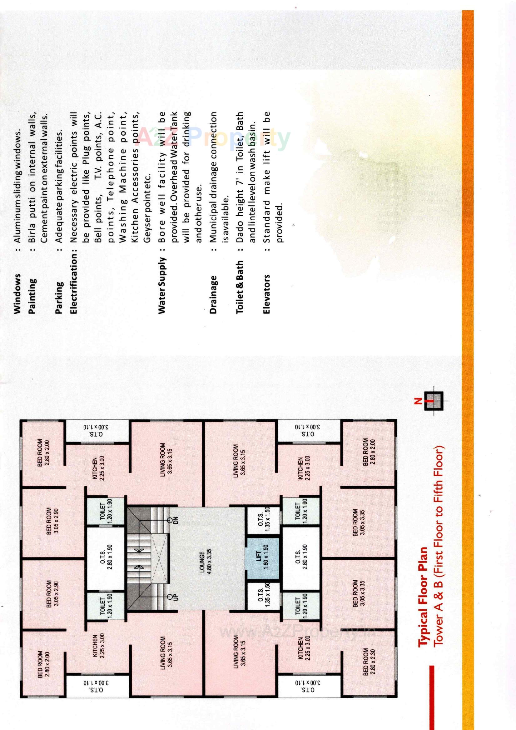 Layout of real estate project Ved Ambica located at Vallabh-vidyanagar, Anand, Gujarat
