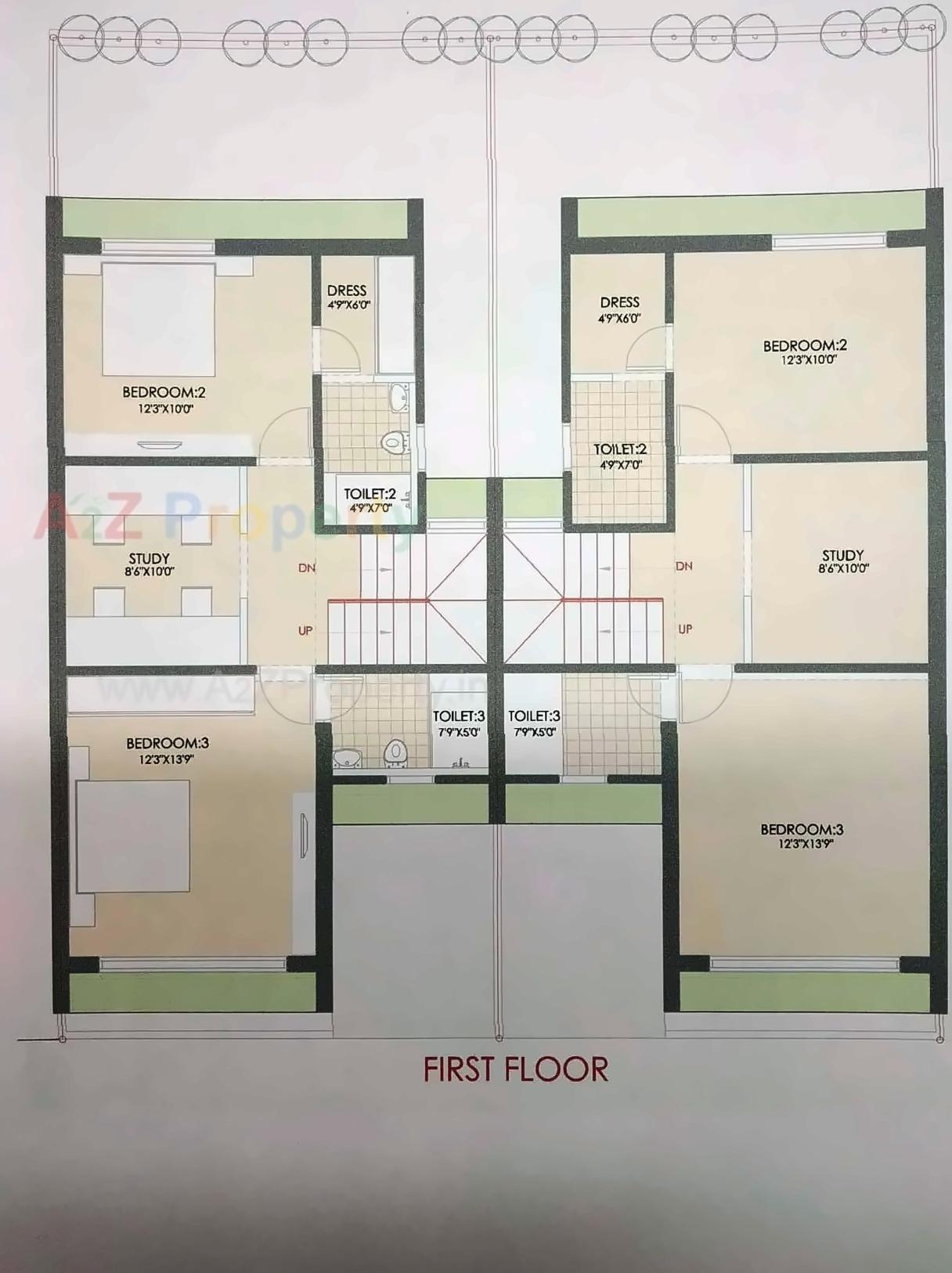 Layout of real estate project Visamo Bunglows located at Anand, Anand, Gujarat