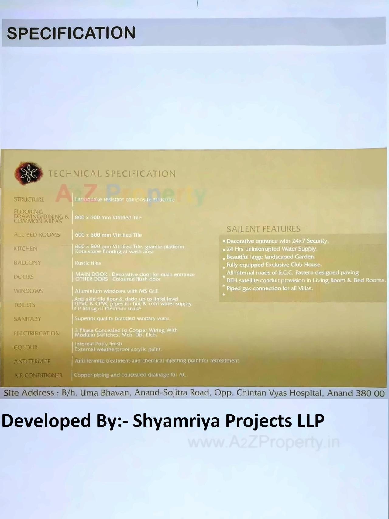  of real estate project Visamo Bunglows located at Anand, Anand, Gujarat