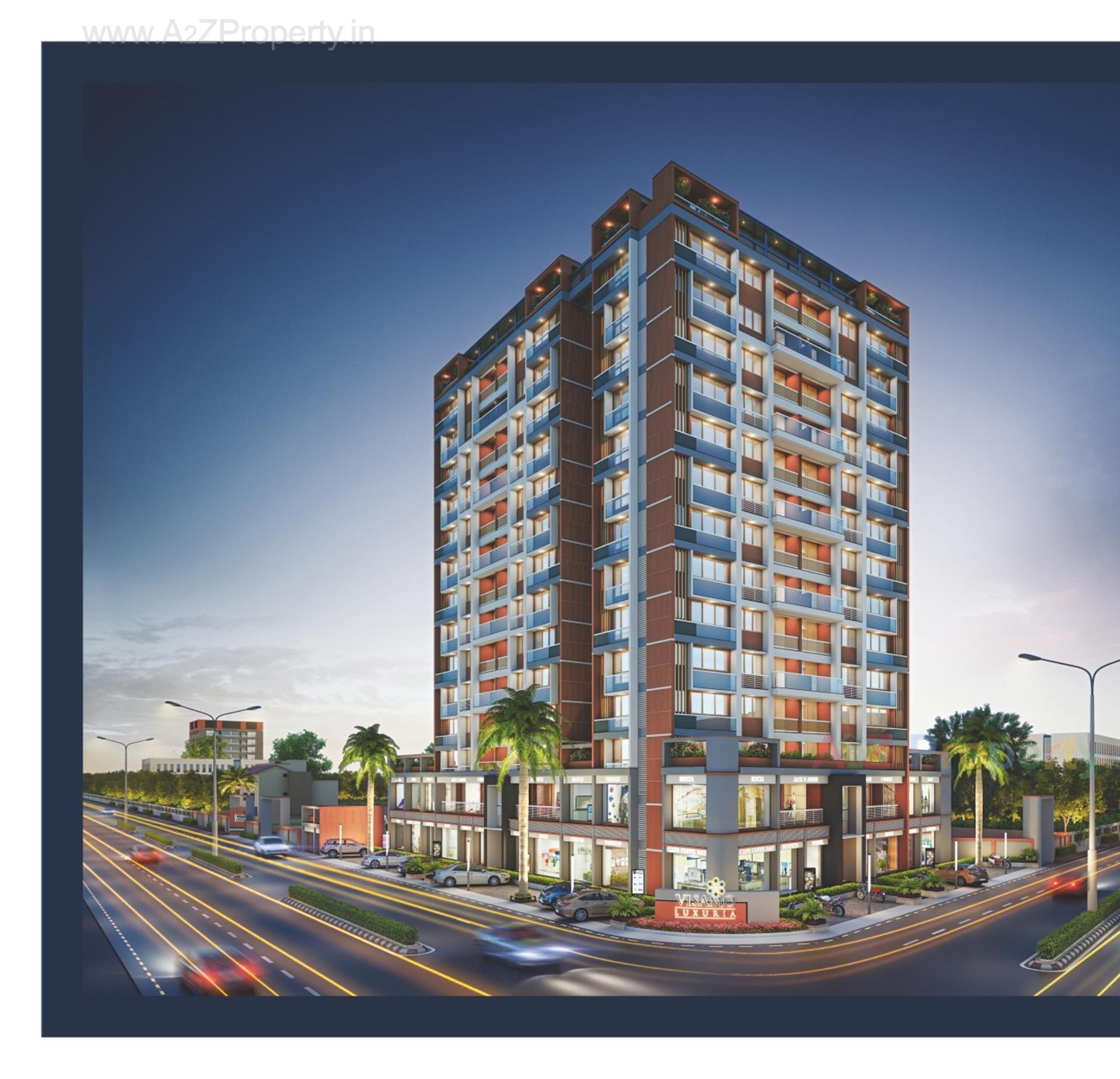 3D Elevation of real estate project Visamo Luxuria located at Anand, Anand, Gujarat