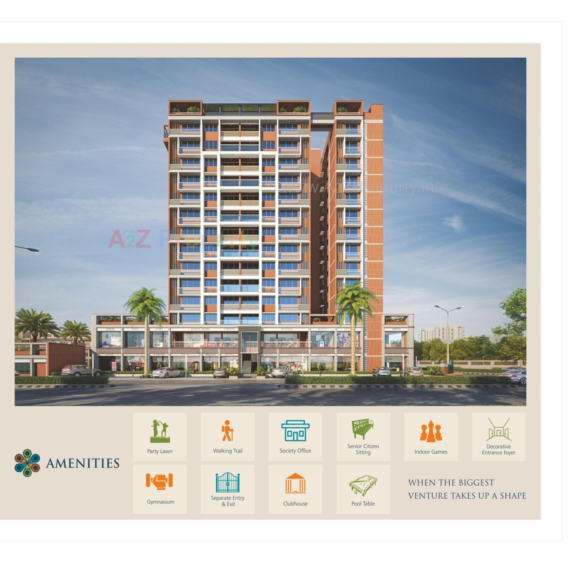 3D Elevation of real estate project Visamo Luxuria located at Anand, Anand, Gujarat